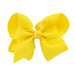 Girl's Ribbon Bow Clip - Yellow