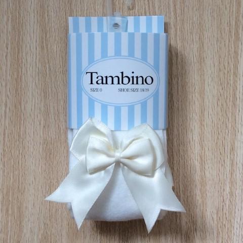 Tambino double bow tights - Cream