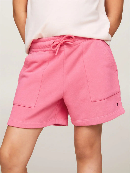 Closer look at the Tommy Hilfiger essential track shorts.