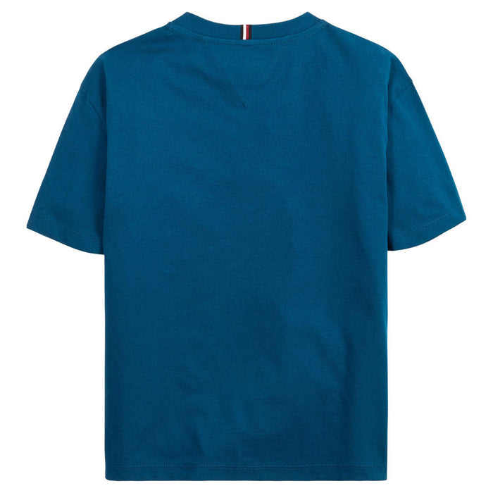 Back of the Tommy Hilfiger flag t-shirt.