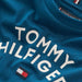 Closer view of the Tommy Hilfiger flag t-shirt.