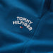 Closer view of the Tommy Hilfiger flag track bottoms.