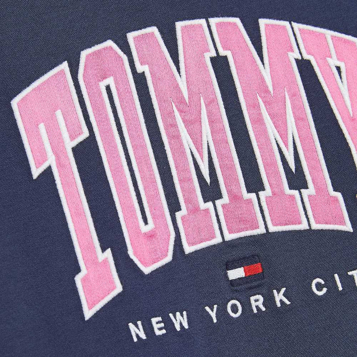 Tommy Hilfiger branding on the Tommy Hilfiger Varsity Sweatshirt Dress