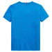 Reverse view of the Tommy Hilfiger blue logo t-shirt.