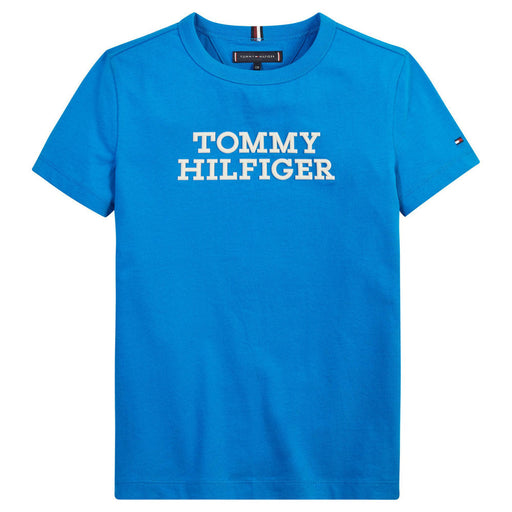 Tommy Hilfiger boy's blue logo t-shirt - kb08555.