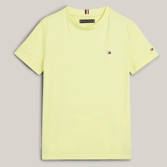 Tommy Hilfiger boy's yellow logo t-shirt - kb08807.