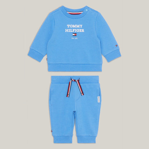 Tommy Hilfiger baby boy's blue logo tracksuit - kn01771.