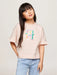 Tommy Hilfiger girl's pink monogram t-shirt - kg07850.