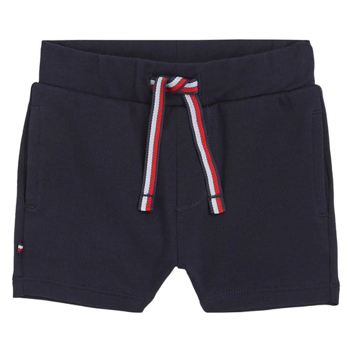 Tommy Hilfiger baby boy's navy monotype shorts - kn01793.