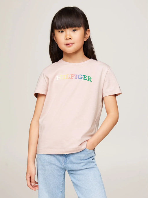 Tommy Hilfiger pink monotype t-shirt - kg07851.