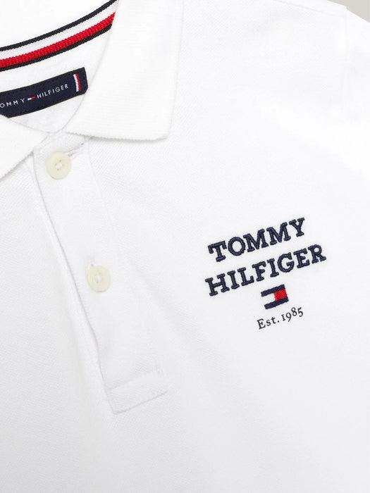 Closer look at the Tommy Hilfiger polo shirt.
