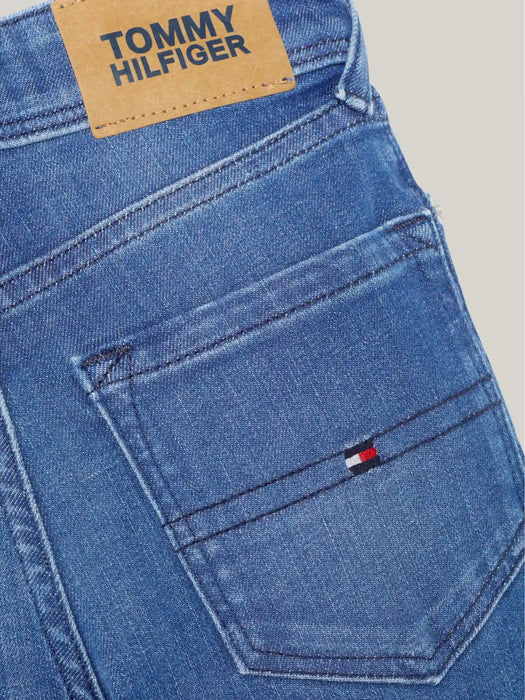 Closer view of the Tommy Hilfiger scanton jeans.