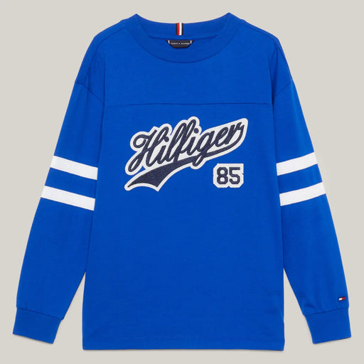 Tommy Hilfiger blue script logo t-shirt - kb08677.