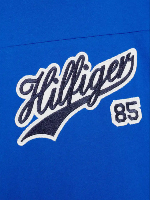 Closer look at the Tommy Hilfiger script logo t-shirt.