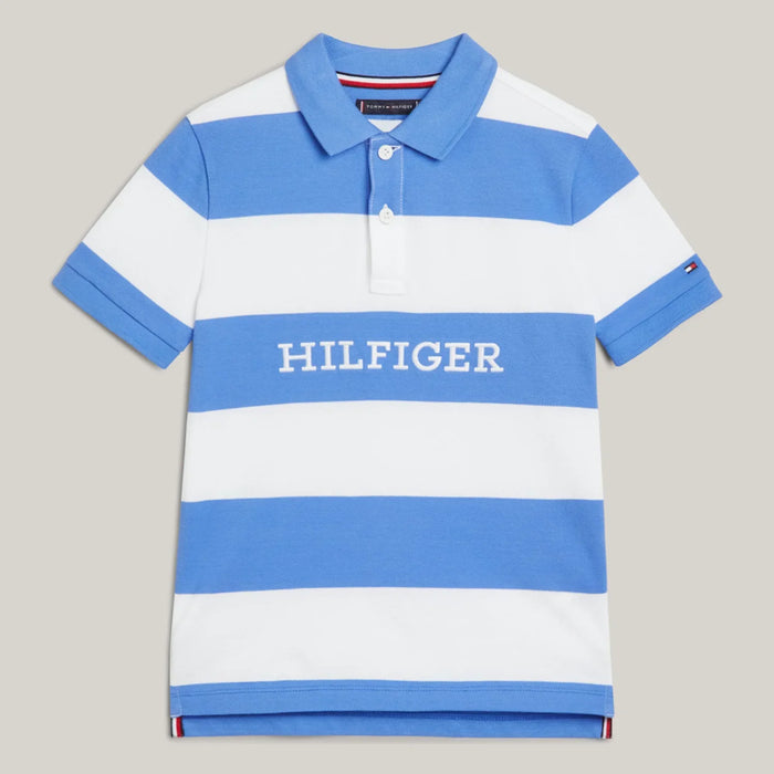 Tommy Hilfiger blue striped polo shirt - kb08856.