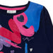Girl's long sleeve t-shirt with pink heart print.