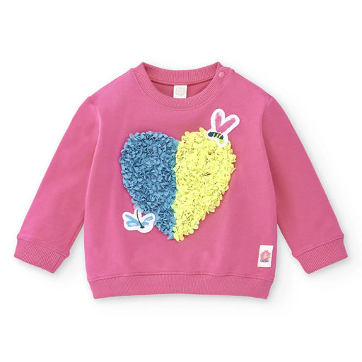 Tuc Tuc pink tulle heart sweatshirt - 11369389.