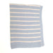 Ziggle Baby Blanket Blue & White Stripes