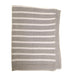 Ziggle Baby Blanket Grey & White Stripes