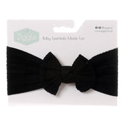 Ziggle Top Bow Headband - Black