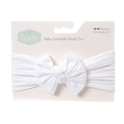 Ziggle Top Bow Headband - White