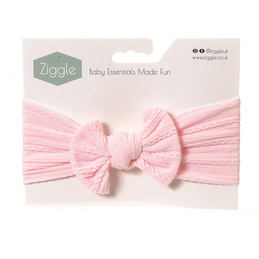 Ziggle Top Bow Headband - Pink