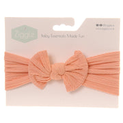 Ziggle Top Bow Headband - Coral